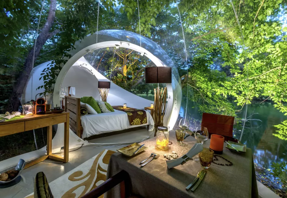 inflatable bubble tent transparent