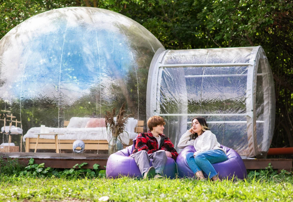 inflatable clear bubble camping tent