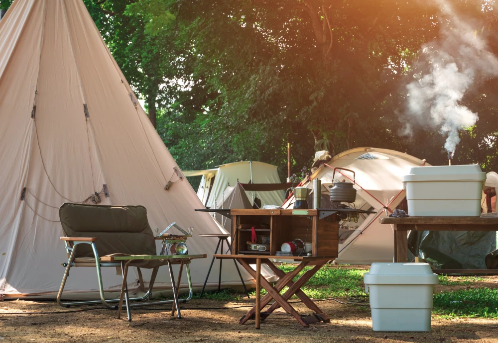 glamping teepee tent